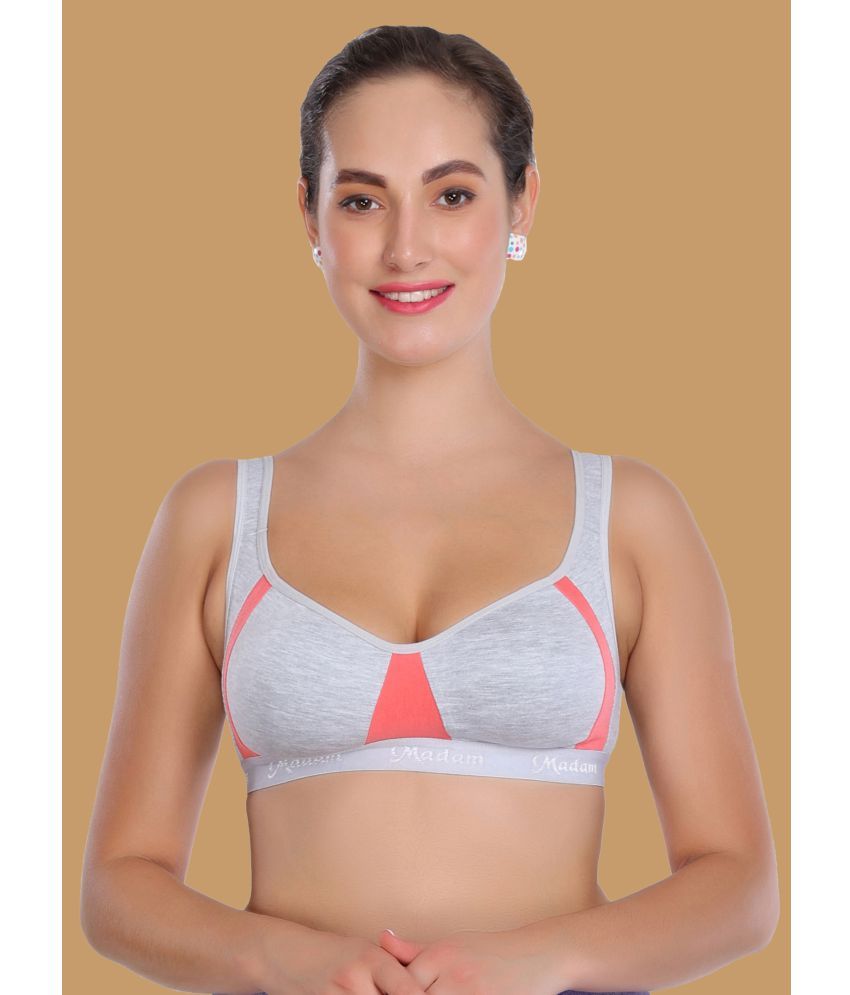     			Madam - Coral Cotton Lightly Padded Women's Everyday Bra ( Pack of 1 )