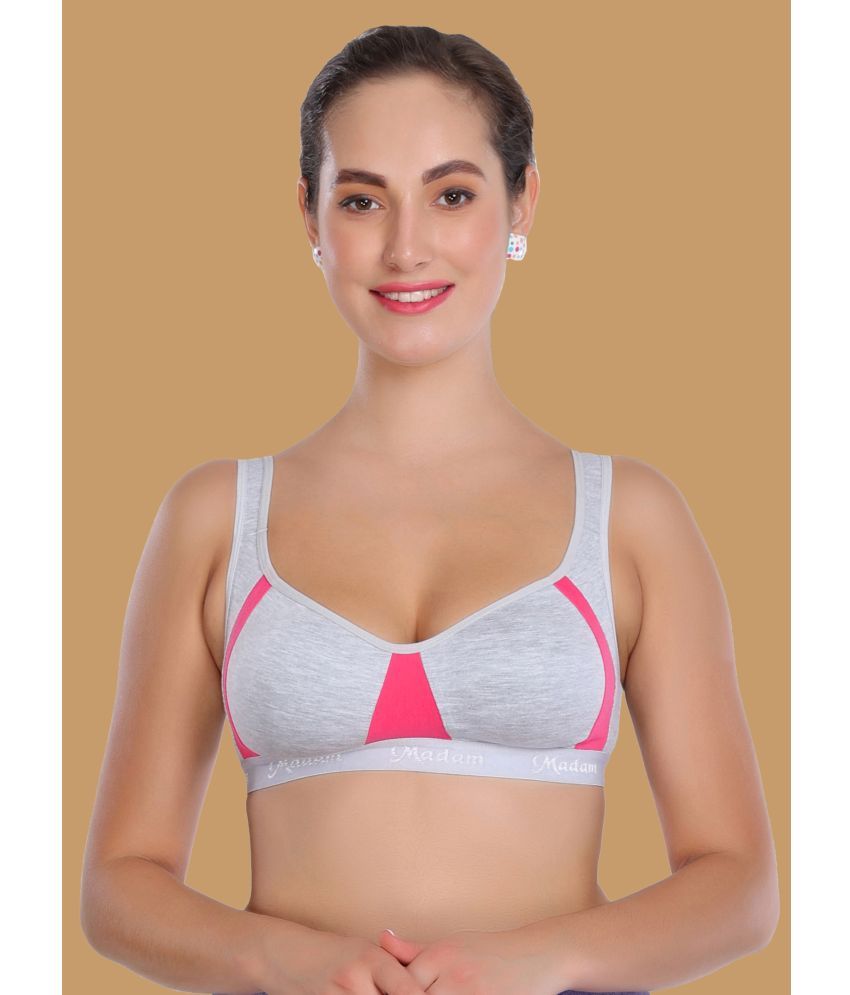     			Madam Cotton Lightly Padded Women's Everyday Bra ( Magenta )