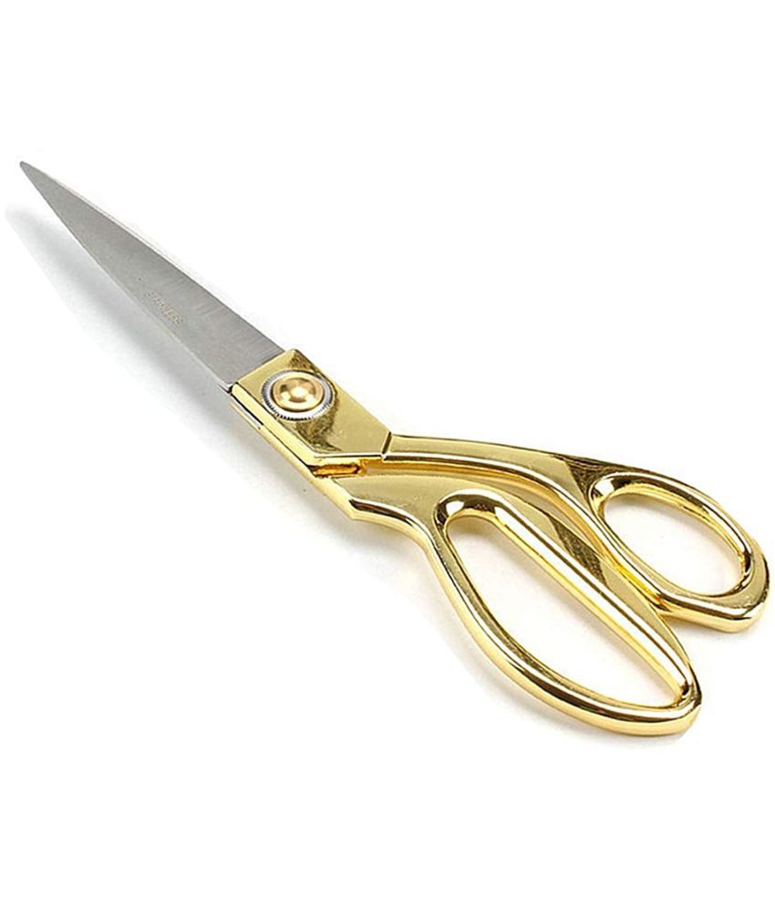     			Professional Golden Steel Tailoring Scissors For Cutting Heavy Clothes Fabrics in Different Sizes 9.5"