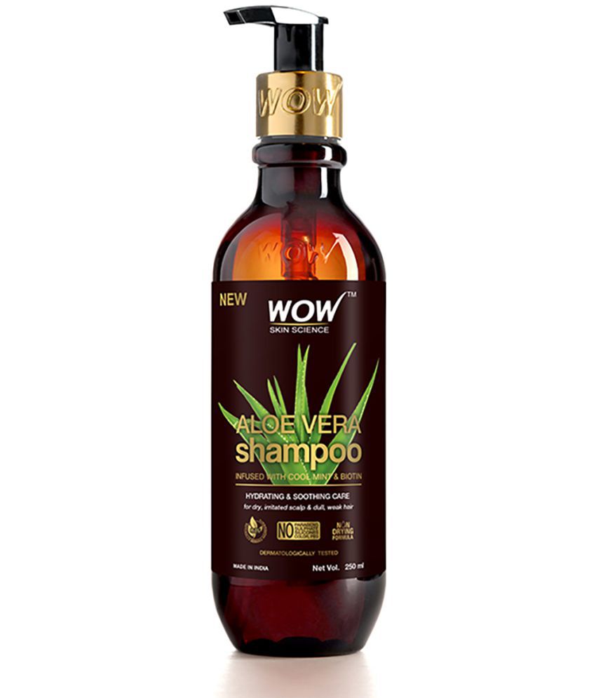     			WOW Skin Science Aloe Vera Shampoo For Dry, Damaged and Frizzy Hair - 250ml