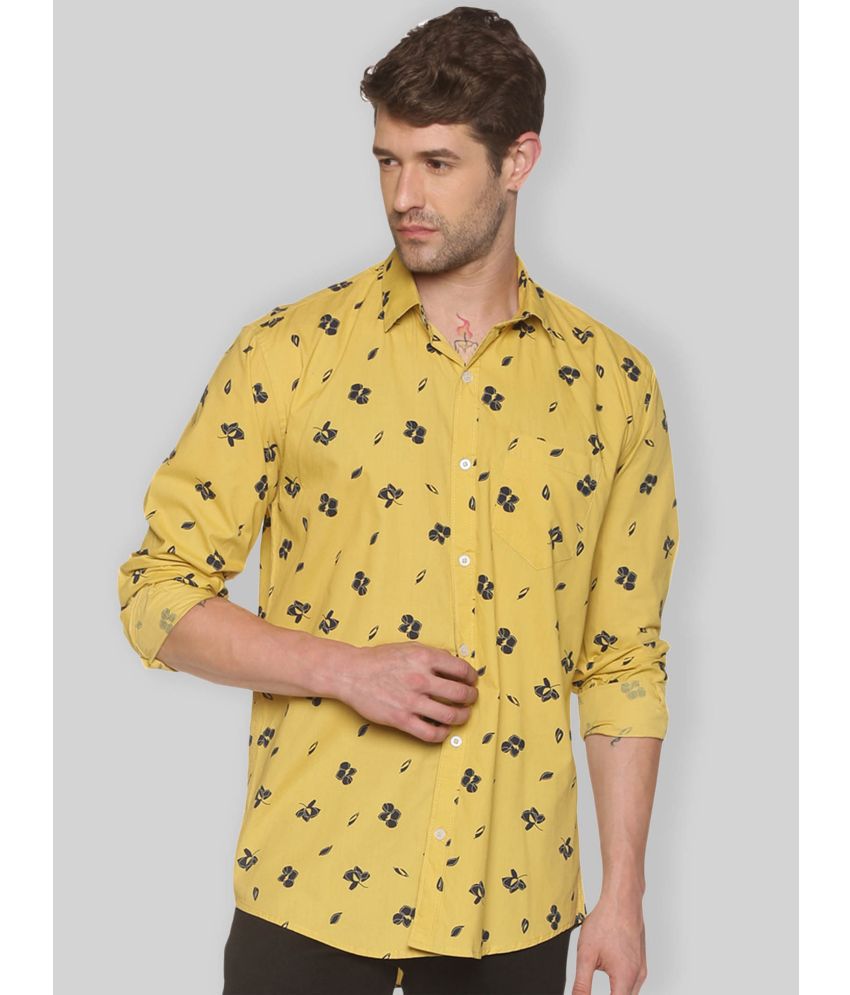     			YHA - Yellow 100% Cotton Regular Fit Men's Casual Shirt ( Pack of 1 )