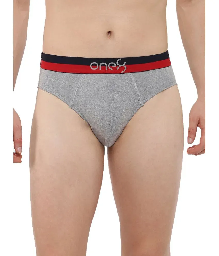 One8 by Virat Kohli - Grey Melange Cotton Men's Briefs ( Pack of 1 ) - Buy  One8 by Virat Kohli - Grey Melange Cotton Men's Briefs ( Pack of 1 ) Online  at Best Prices in India on Snapdeal