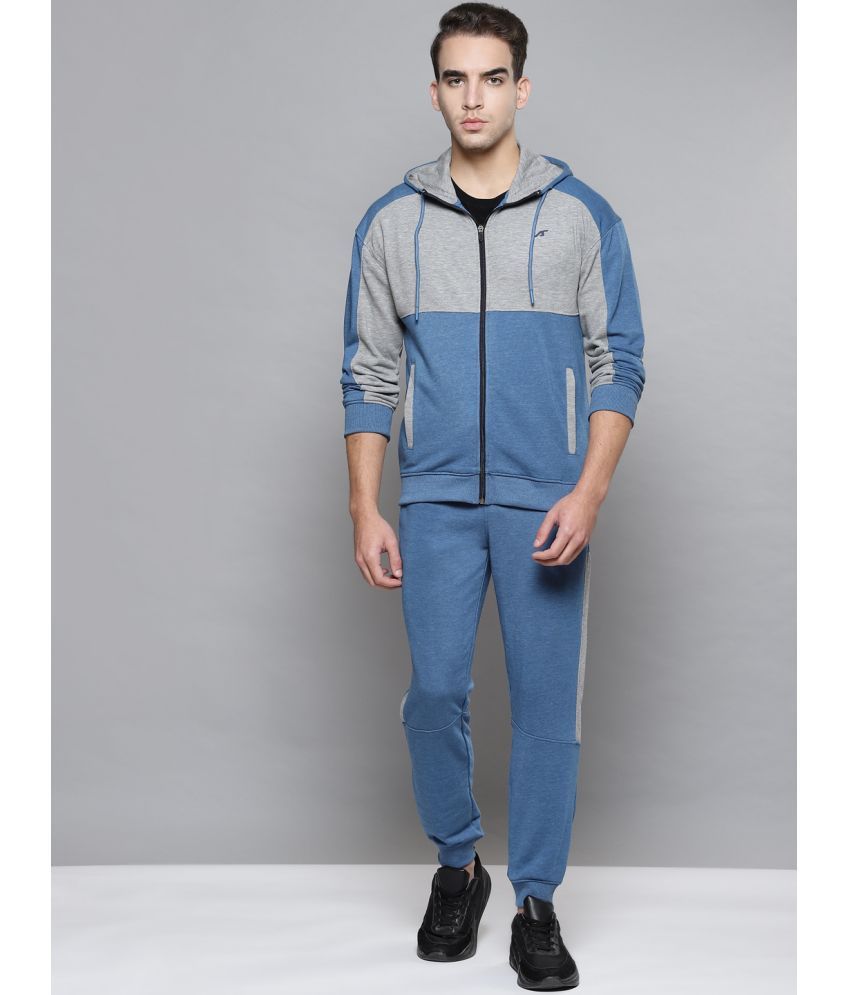     			Alcis - Blue Cotton Regular Fit Solid Men's Sports Tracksuit ( Pack of 1 )