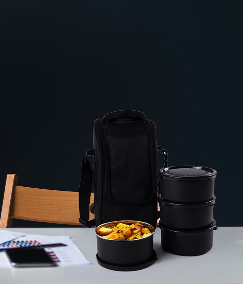 HOMETALES Stainless Steel Microwave Safe Lunch Box Container Set with