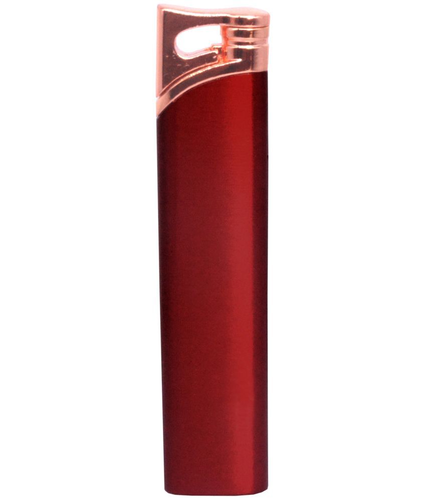     			JMALL - Red Aluminium Cigarette Lighter ( Pack of 1 )