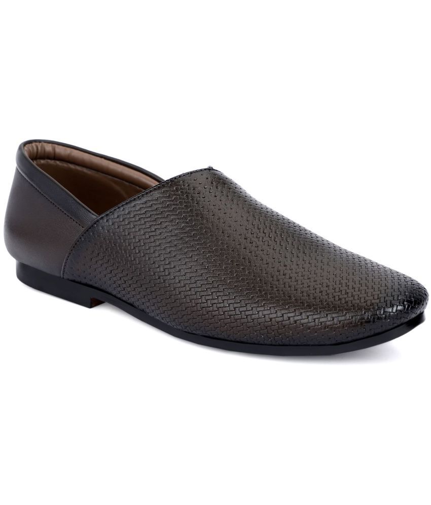     			MARKRANGE - Brown Men's Slip-on Shoes