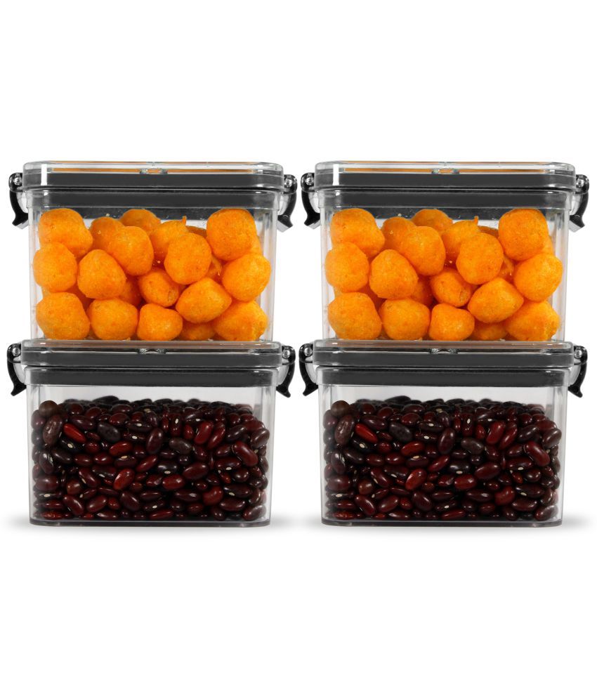     			PearlPet - PET Black Food Container ( Set of 4 - 400 )