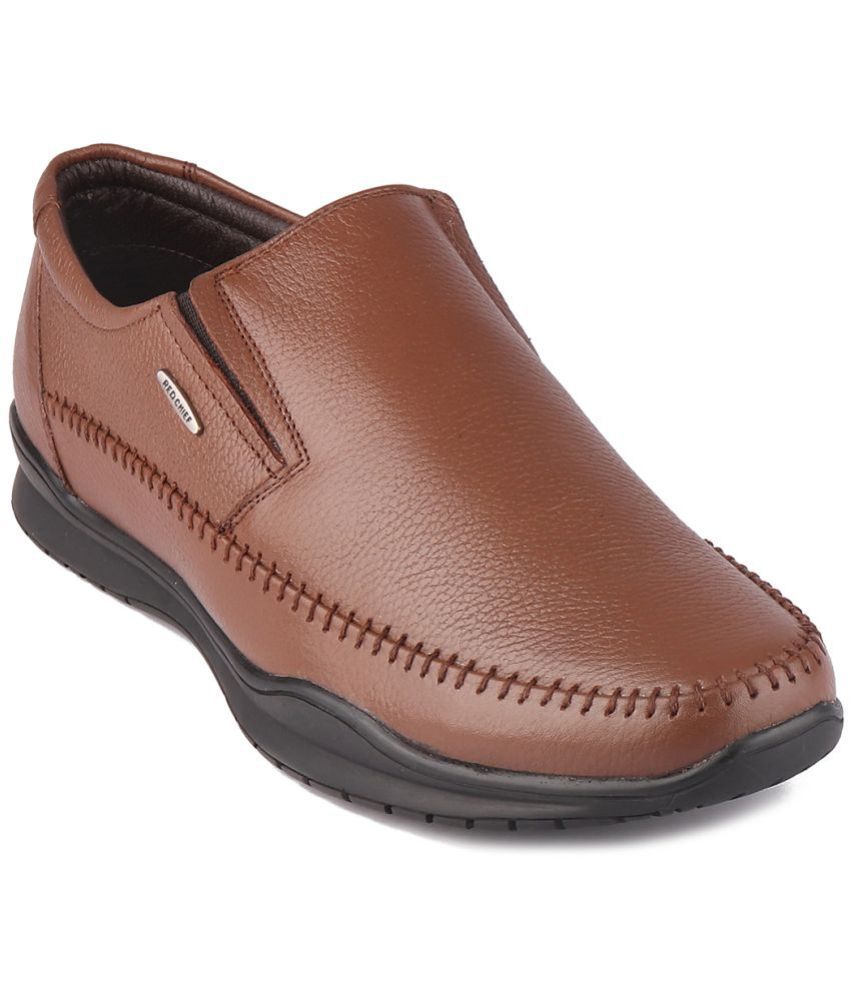     			Red Chief Brown Men's Slip On Formal Shoes
