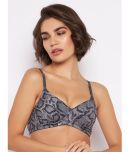 Clovia Lace Lightly Padded Women's T-Shirt Bra ( Grey Melange )