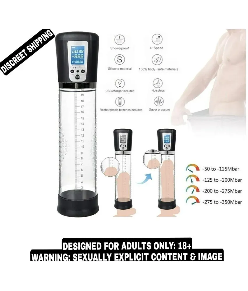 PREMIUM QUALITY LCD DISPLAY AUTOMATIC ELECTRONIC PENIS ENLARGEMENT