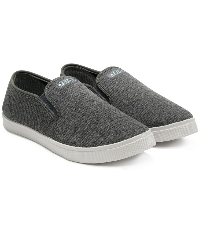     			ASIAN M-2027 - Grey Men's Slip-on Shoes
