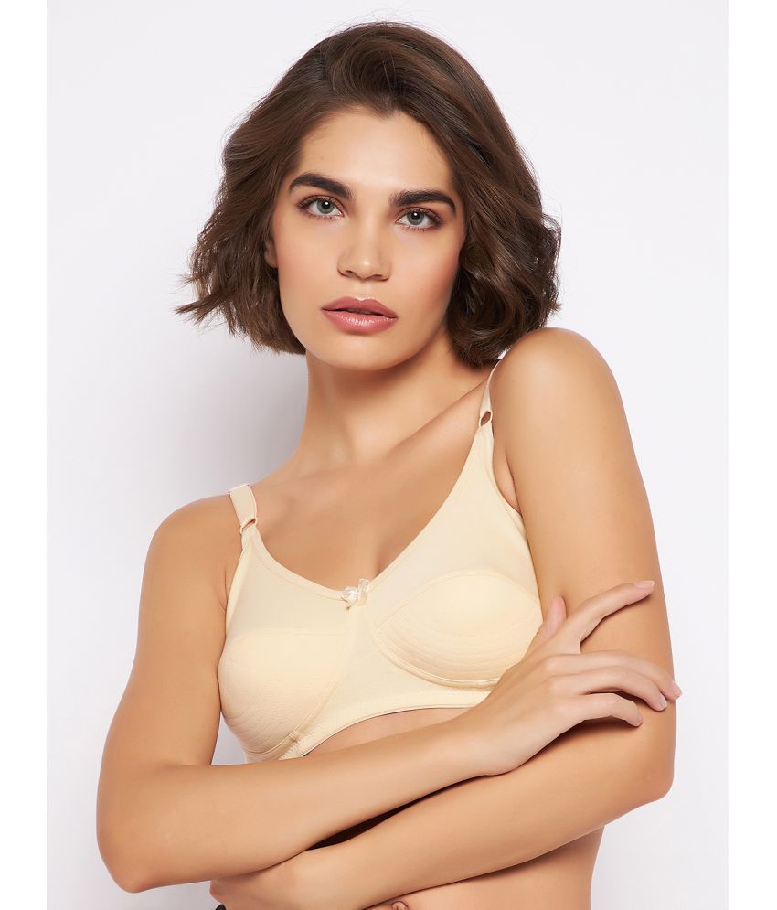     			Clovia - Beige Cotton Non padded Women's Everyday Bra ( Pack of 1 )