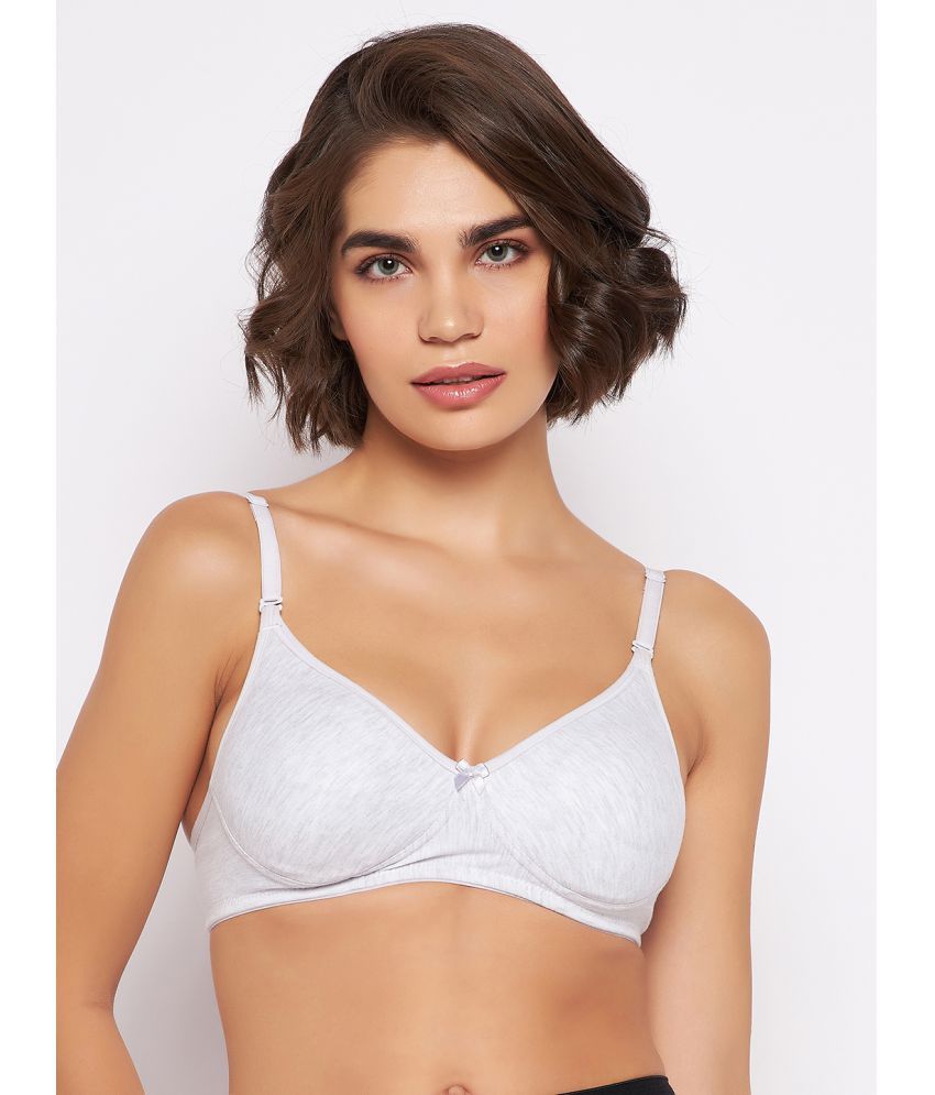     			Clovia Cotton Blend Lightly Padded Women's Everyday Bra ( Grey Melange )