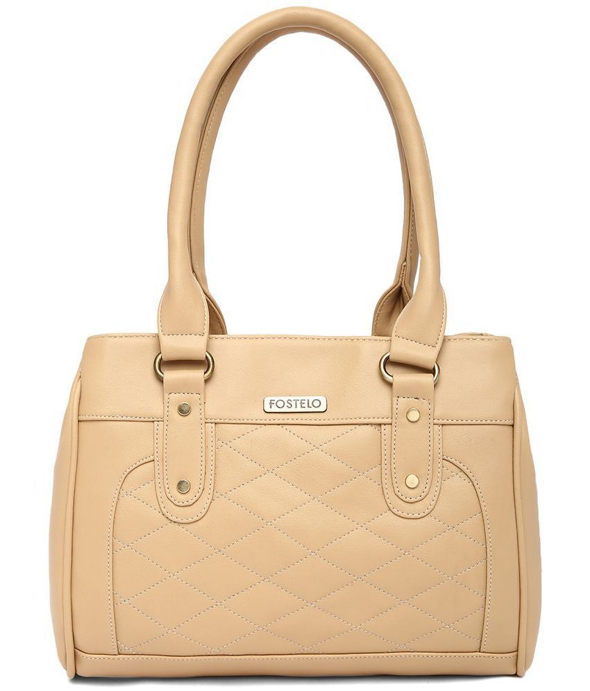     			Fostelo - Cream PU Shoulder Bag