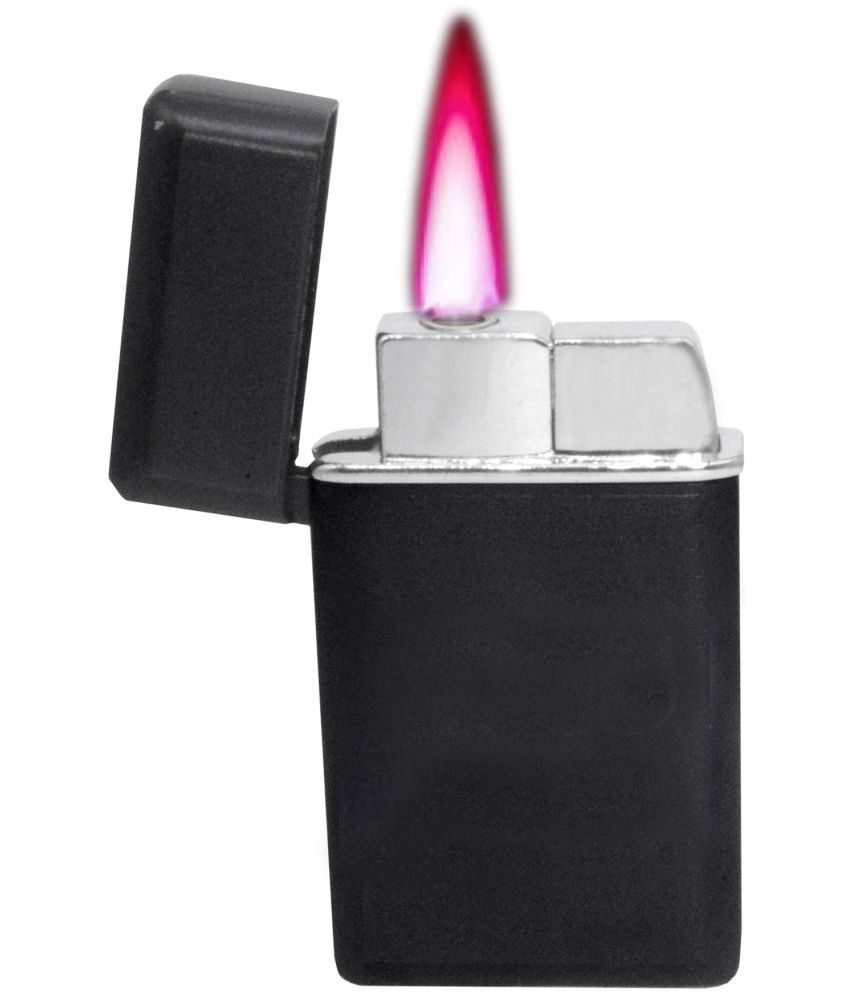     			JMALL - Black Aluminium Cigarette Lighter ( Pack of 1 )