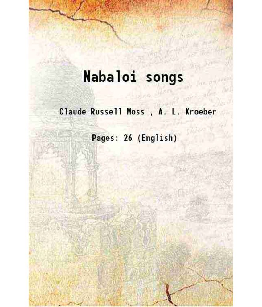     			Nabaloi songs 1919 [Hardcover]