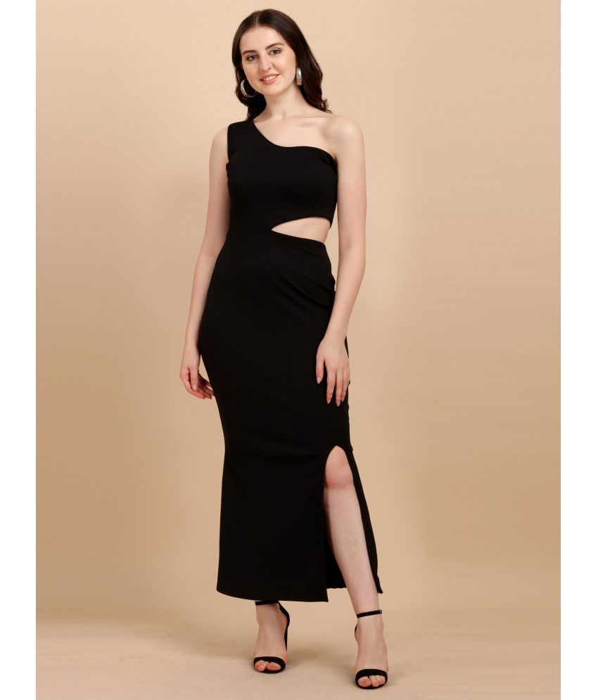     			Sheetal associates - Black Cotton Blend Women's Cut Out Dress ( Pack of 1 )