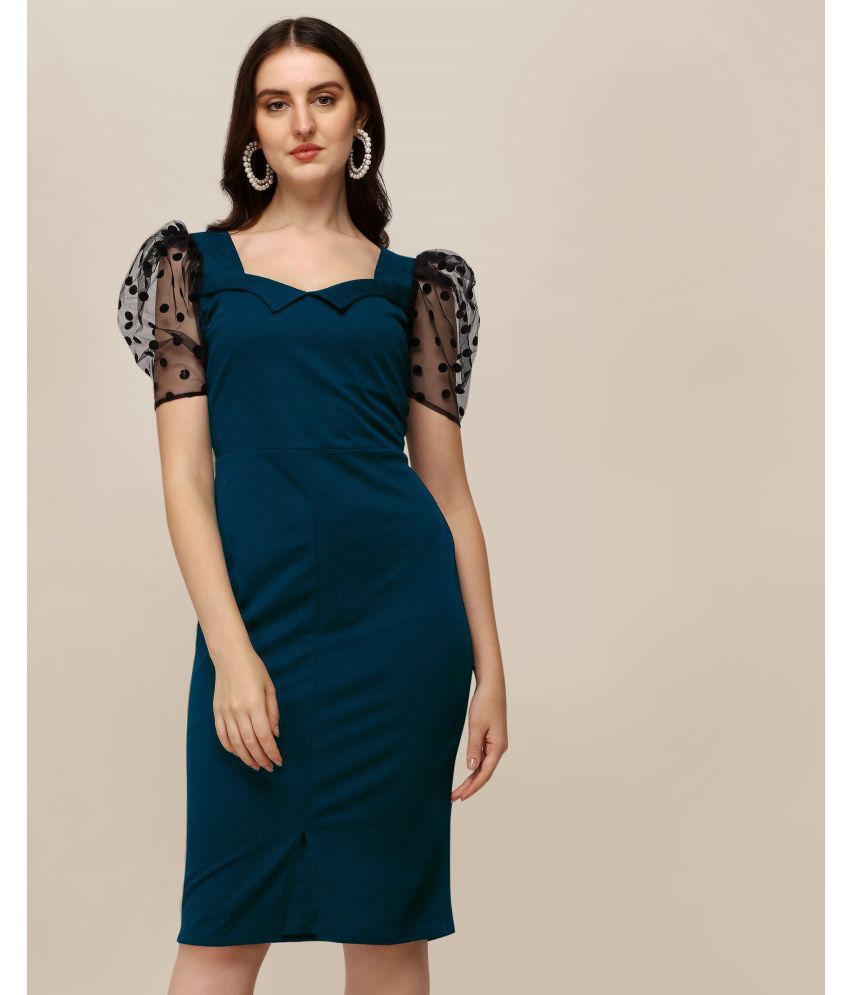     			Sheetal associates - Navy Blue Polyester Women's Bodycon Dress ( Pack of 1 )