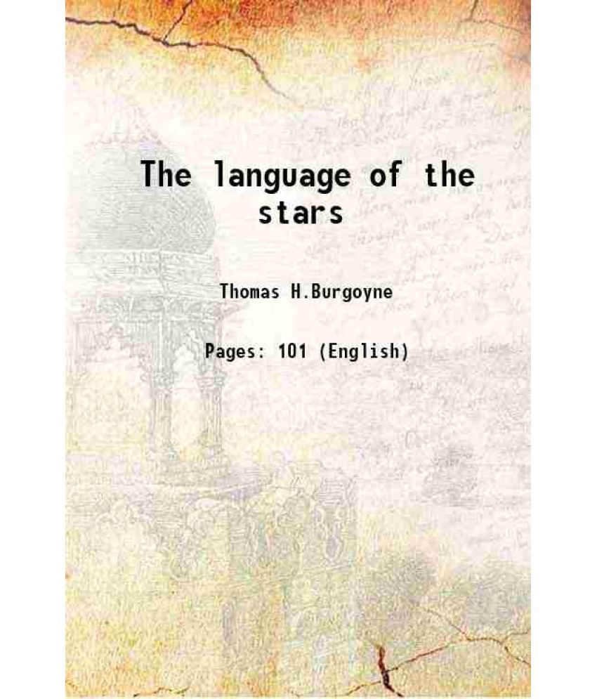     			The language of the stars 1897 [Hardcover]