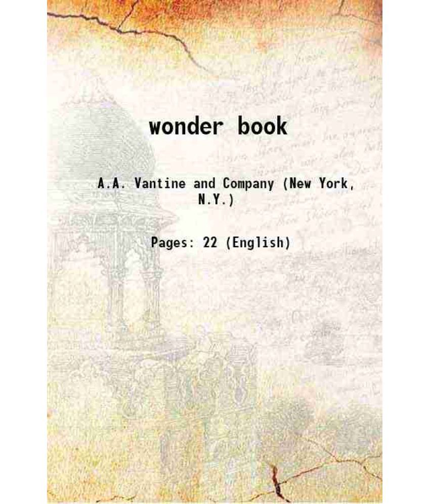    			wonder book [Hardcover]