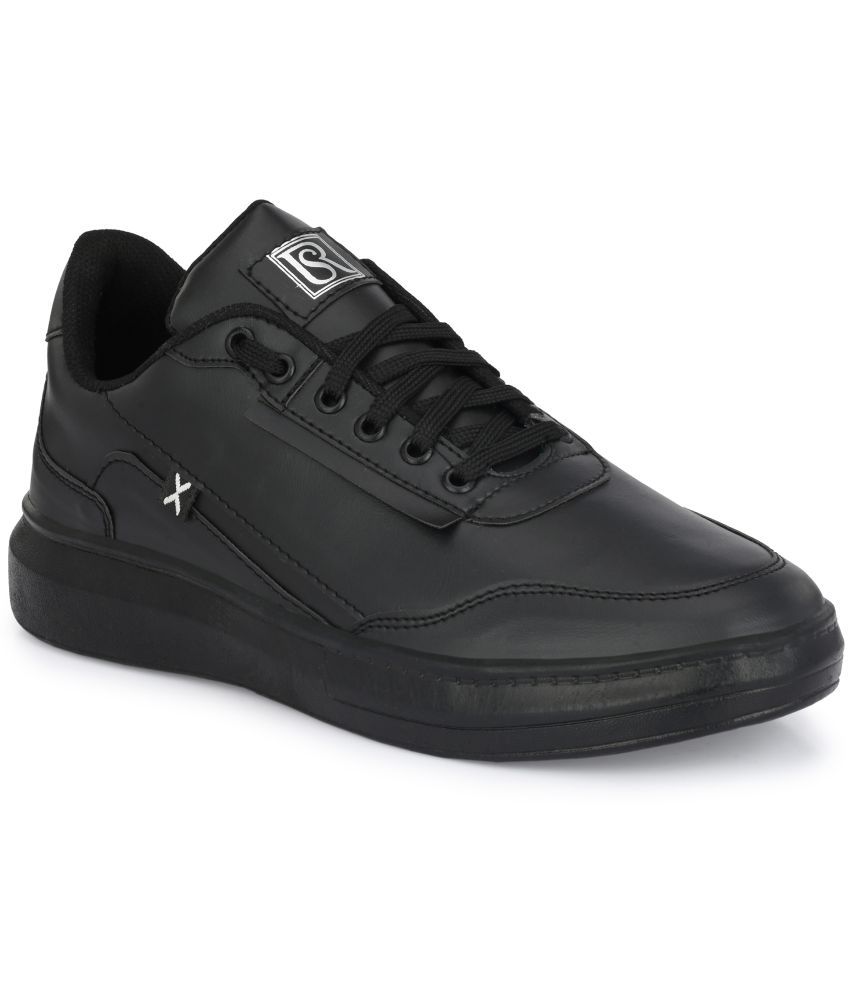     			ShoeRise Men Canvas Sports Casual Shoes - Black Men's Sneakers
