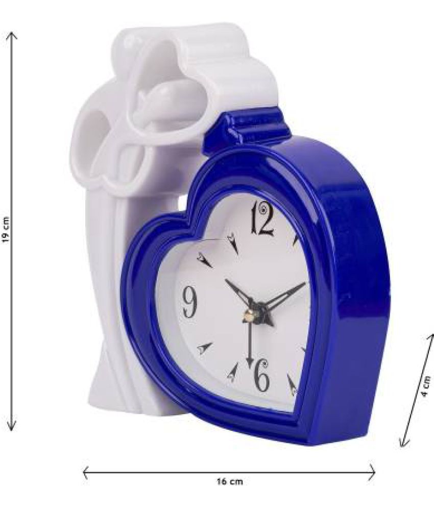     			Sigaram Analog Plastic Table Clock - Pack of 1