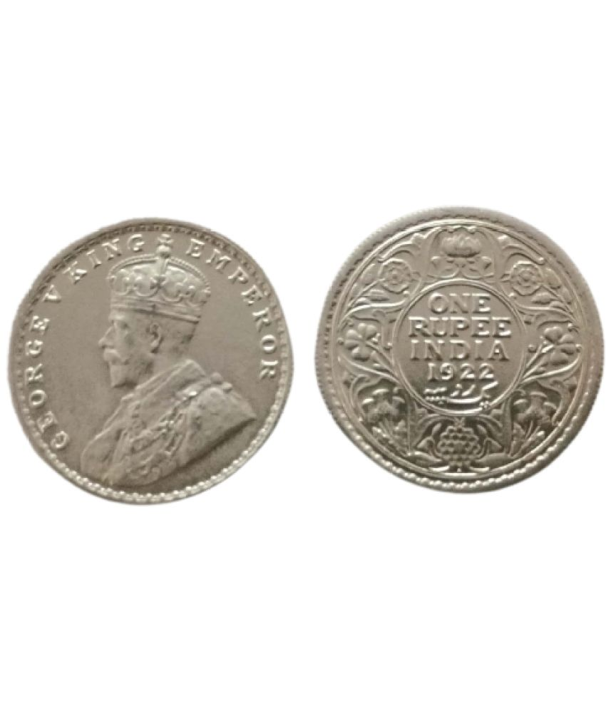     			Hop n Shop - One Rupee George V King & Emp 1922 1 Numismatic Coins