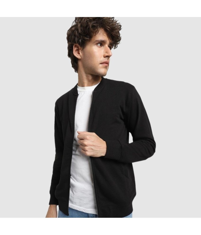     			Bewakoof - Black Fleece Regular Fit Men's Sweatshirt ( Pack of 1 )