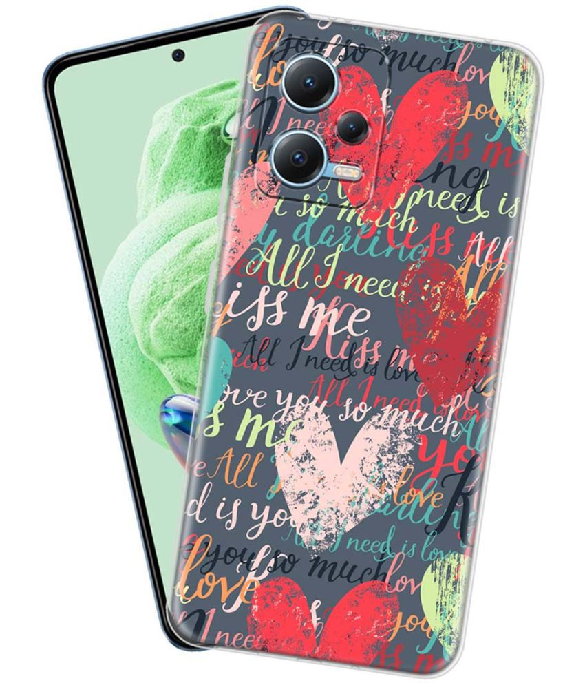     			NBOX - Multicolor Silicon Printed Back Cover Compatible For Redmi Note 12 ( Pack of 1 )