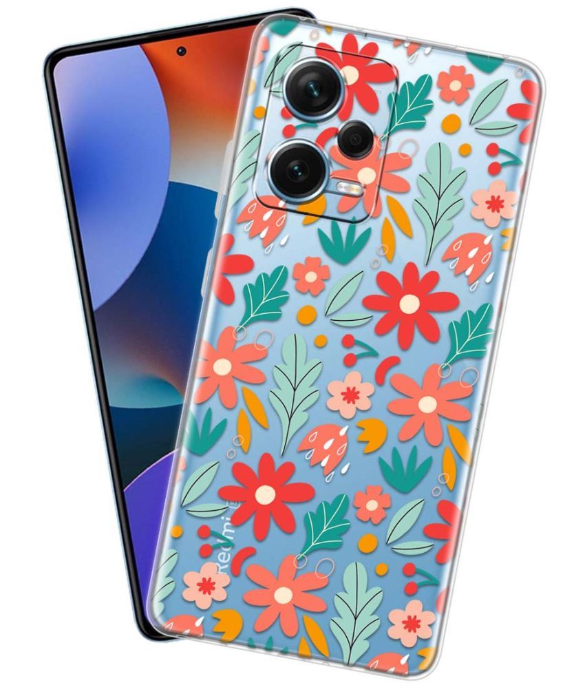     			NBOX - Multicolor Silicon Printed Back Cover Compatible For Redmi Note 12 Pro Plus 5G ( Pack of 1 )