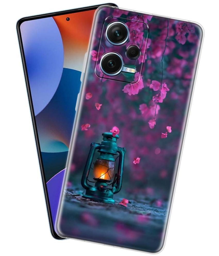     			NBOX - Multicolor Silicon Printed Back Cover Compatible For Redmi Note 12 Pro Plus 5G ( Pack of 1 )