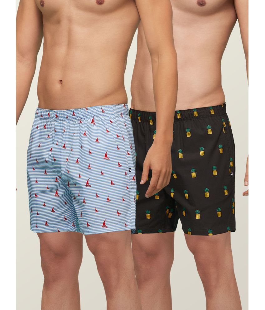     			XYXX Pack of 2 Cotton Blend Men's Boxer- ( Multicolor )