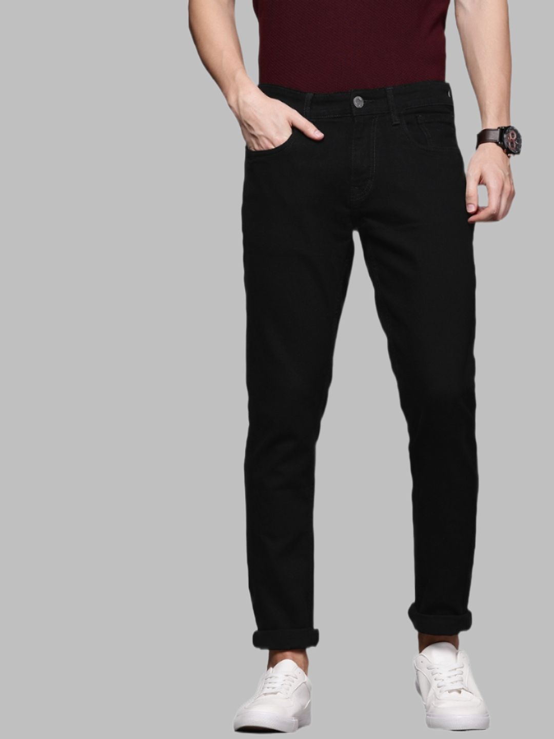     			Lawson - Black Denim Slim Fit Men's Jeans ( Pack of 1 )