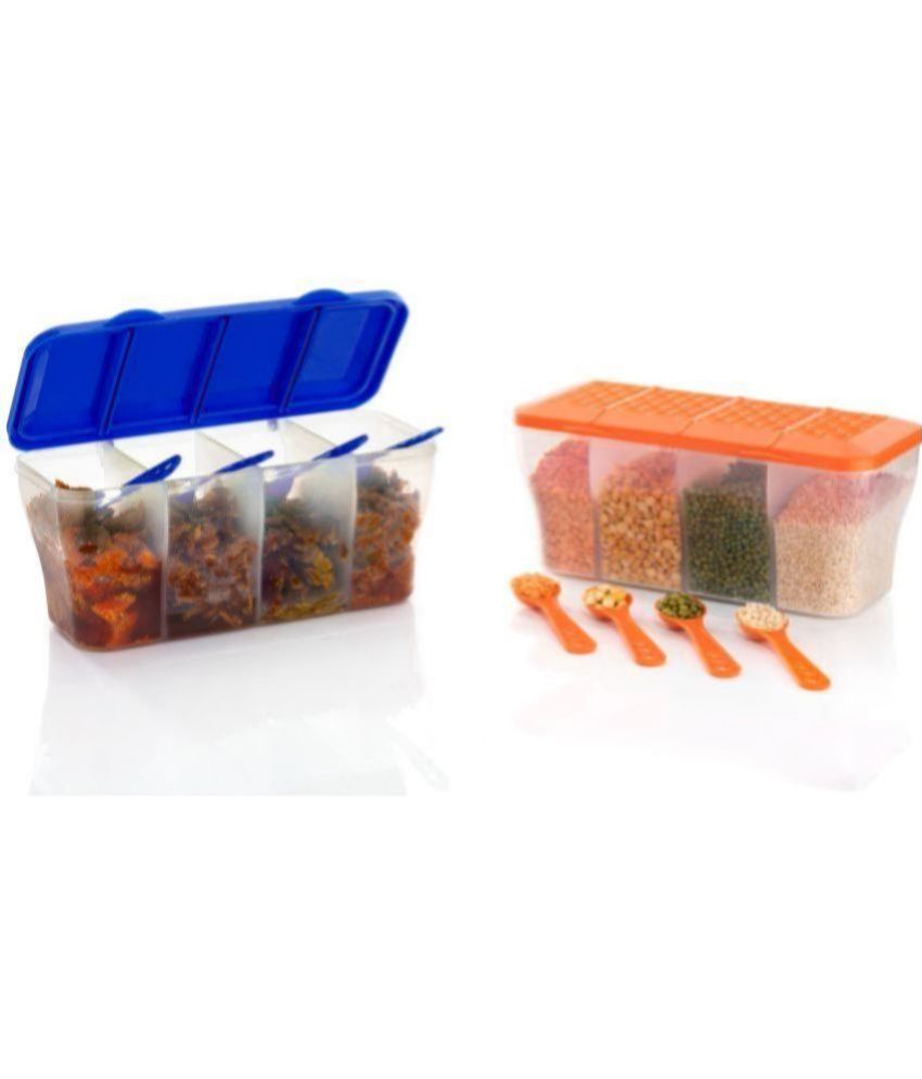     			OFFYX - Pickle Container PET Multicolor Spice Container ( Set of 2 )