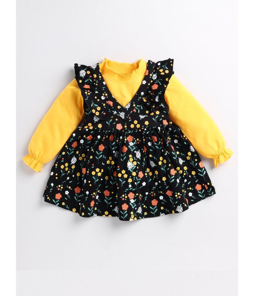     			SWEETIE PIE - Yellow Cotton Baby Girl Frock ( Pack of 1 )