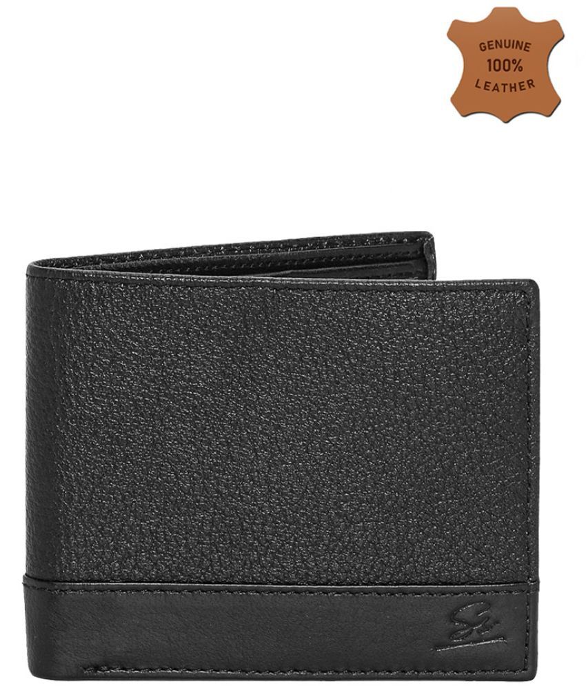     			Style Smith Leather Black Bi-Fold Wallet For Men