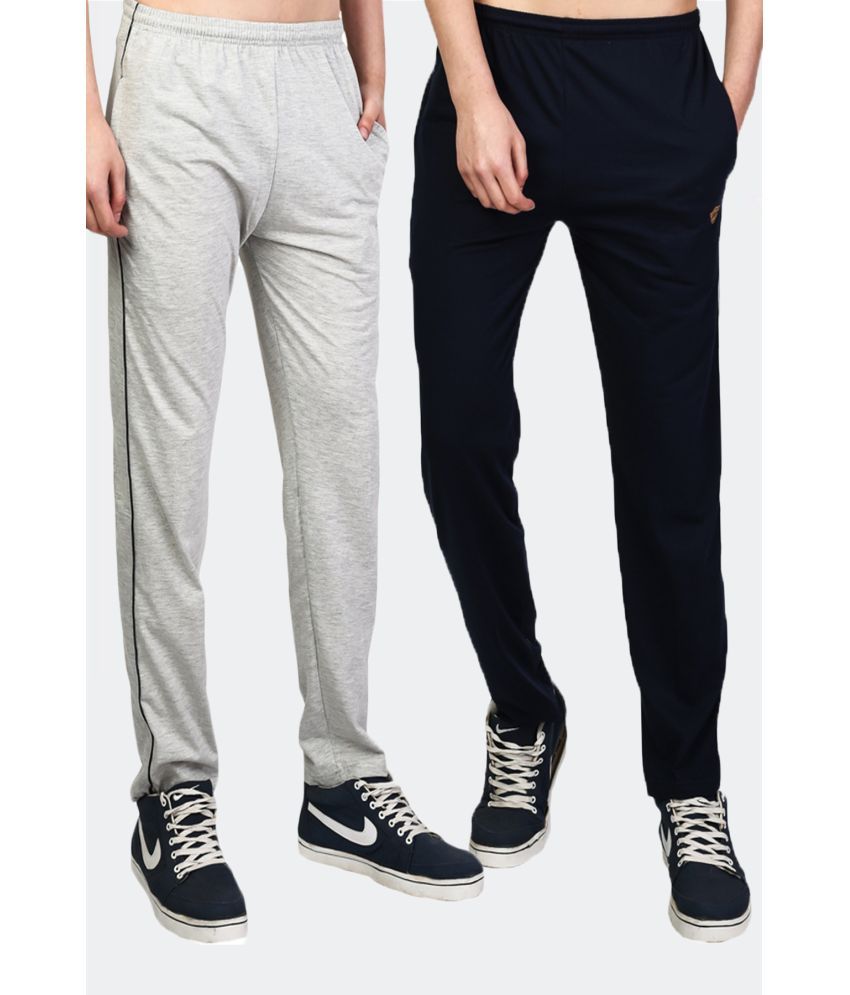     			White Moon - Multi Cotton Men's Sports Trackpants ( Pack of 2 )