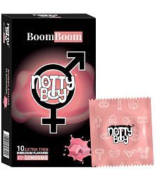 NottyBoy Extra Thin Bubblegum Flavoured Condom- 10 Units