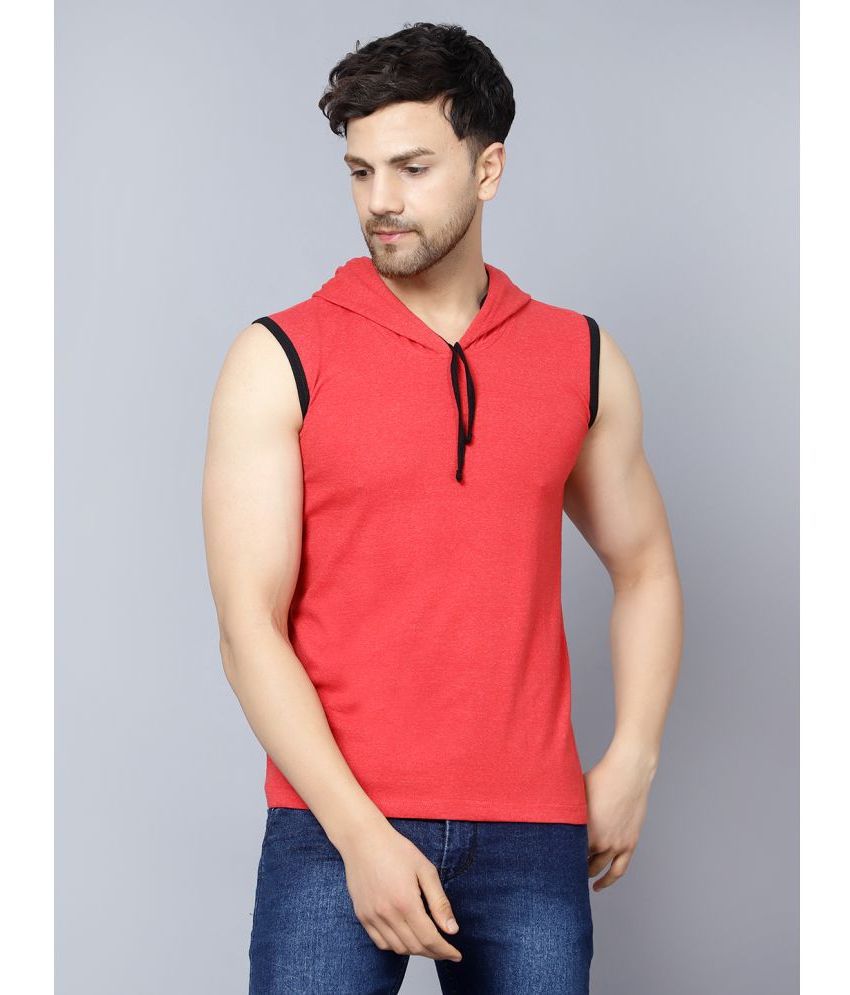     			Diaz - Red Cotton Blend Regular Fit Men's T-Shirt ( Pack of 1 )