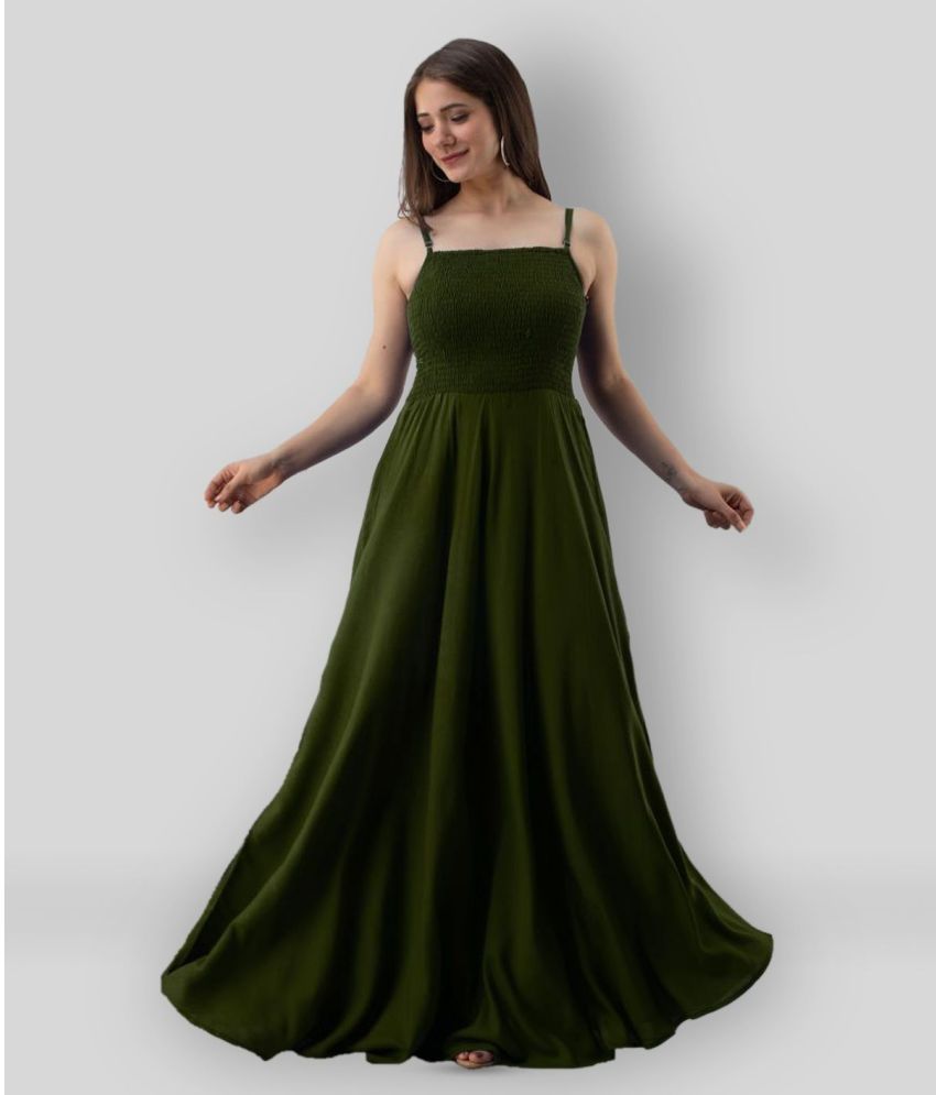     			Frionkandy - Green Rayon Women's Gown ( Pack of 1 )