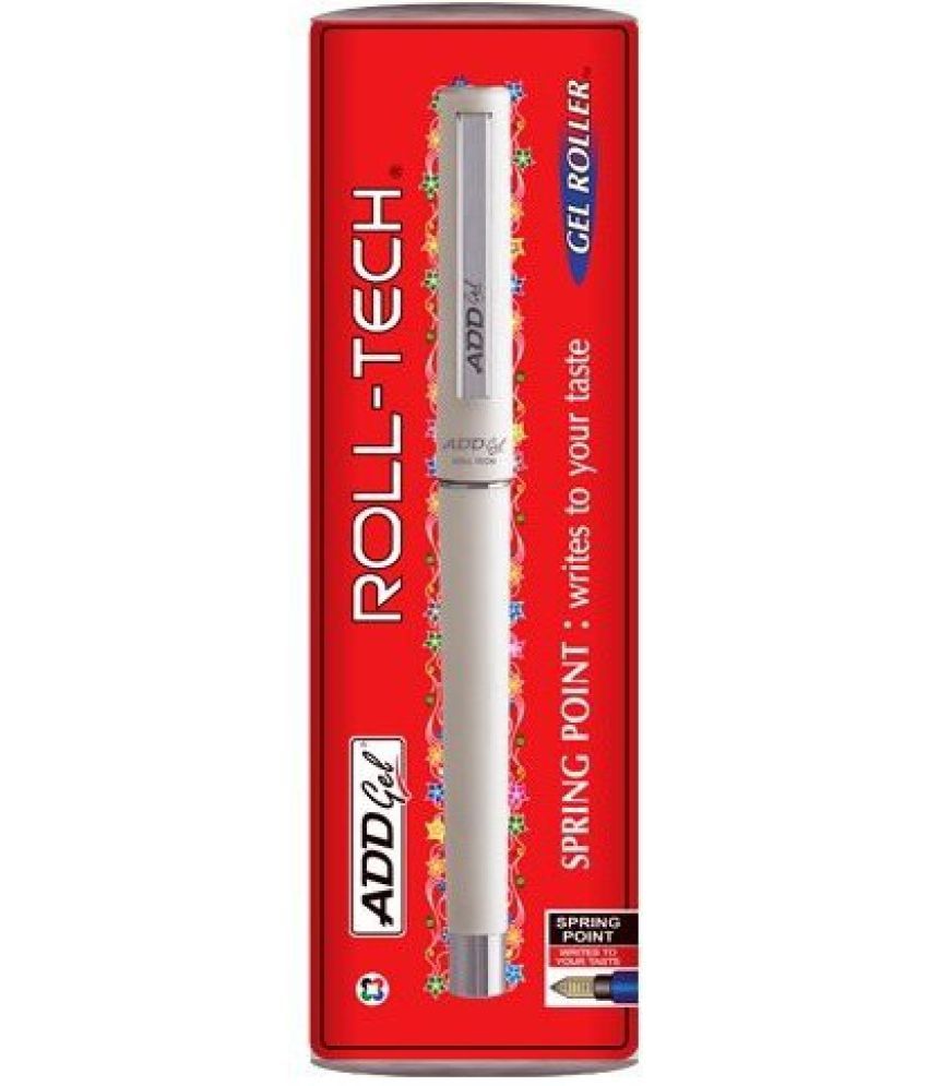     			Add Gel Silver Diamond And Rolltech Roller Ball Pen (Black)