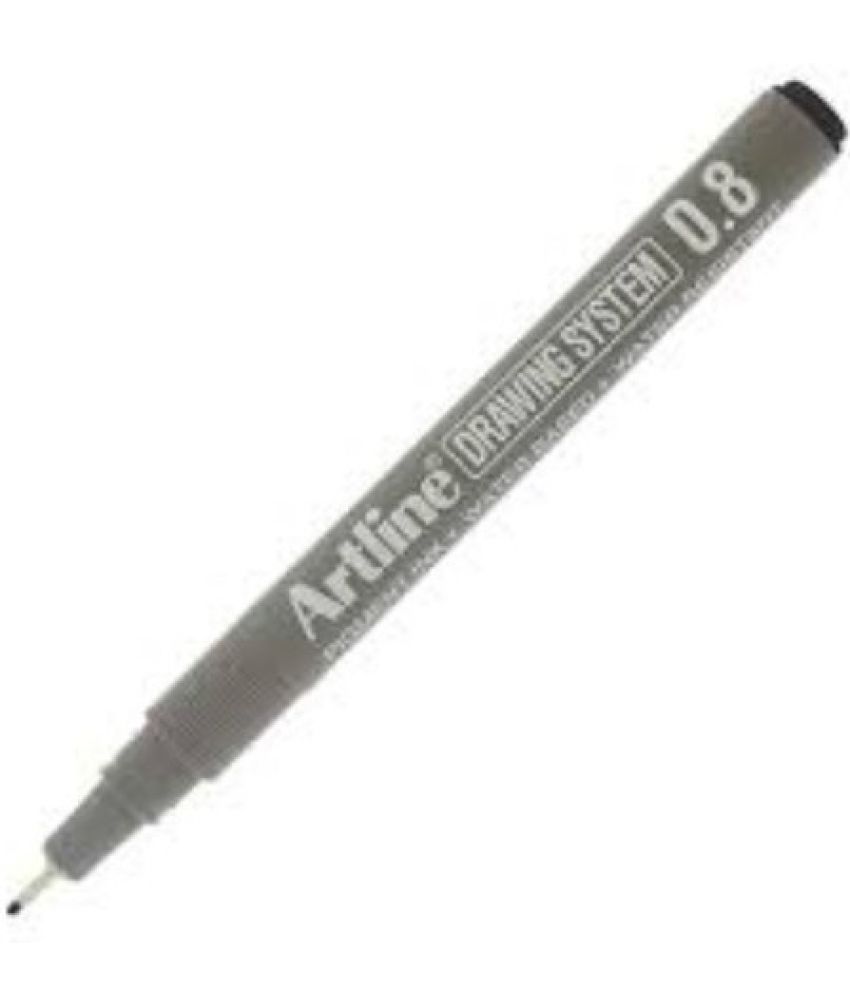     			Artline 0.8Mm Drawing Fineliner Pen (Pack Of 5, Black)