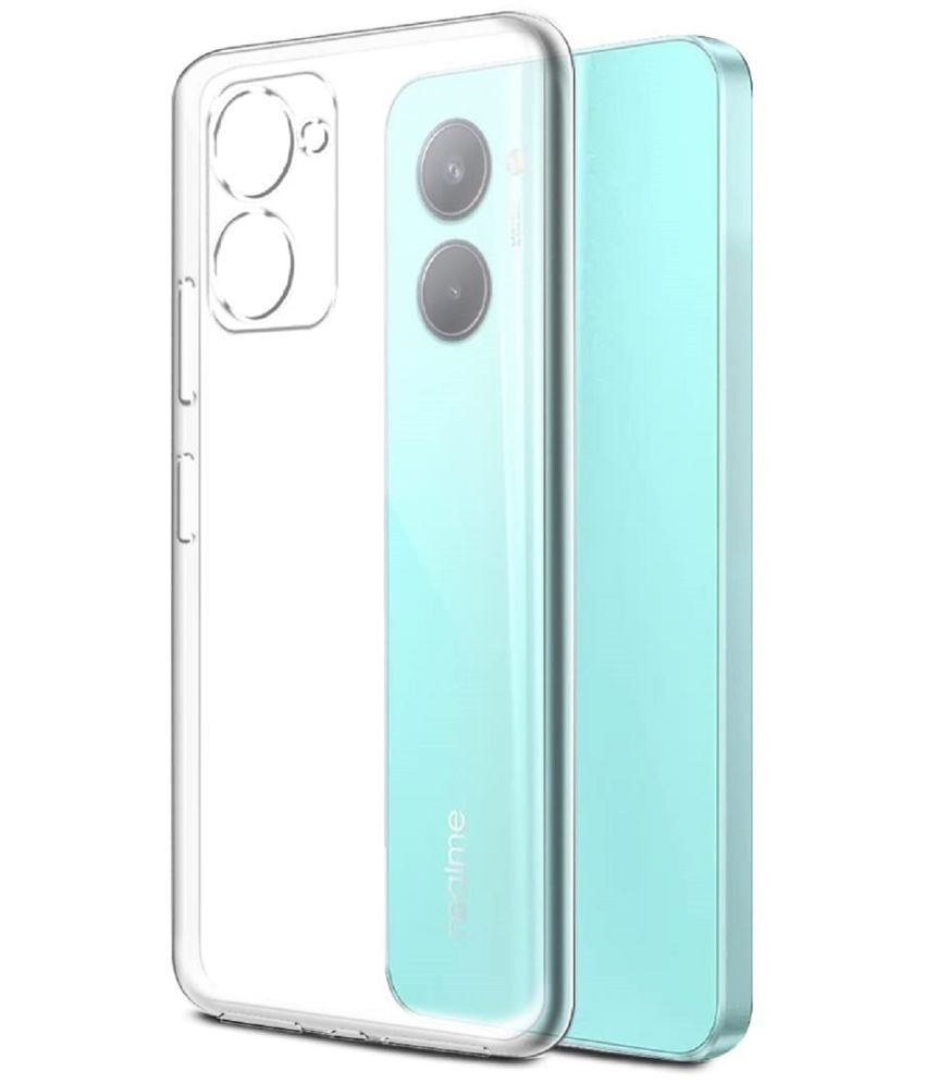     			Case Vault Covers - Transparent Silicon Silicon Soft cases Compatible For Realme C33 ( Pack of 1 )