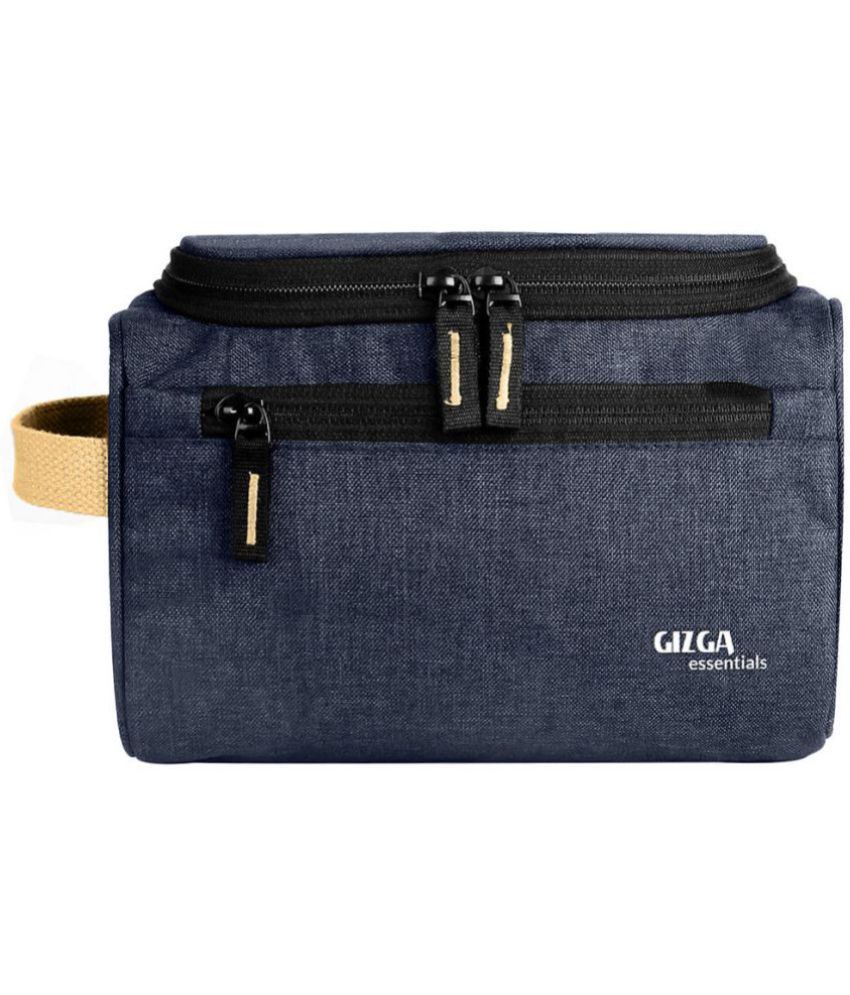     			Gizga Essentials Blue Travel Toiletry Kit Bag