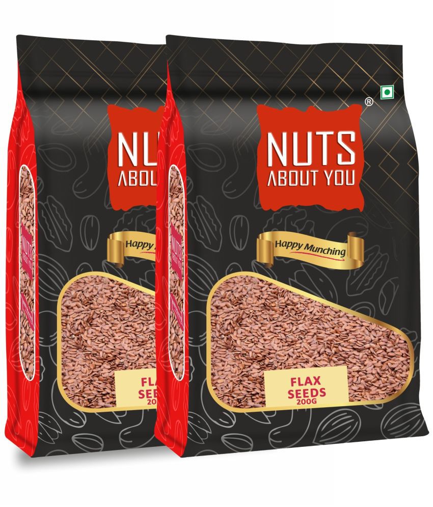     			Nuts About You FLAX Seeds 400 g (200 g Pack of 2)