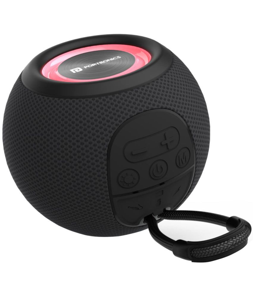     			Portronics Resound 5 W Bluetooth Speaker Playback Time 6 hrs Bluetooth V 5.3 with USB,Aux,TWS feature Black