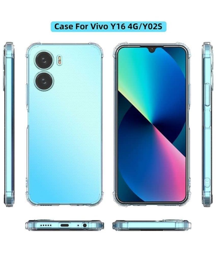     			ZAMN - Transparent Silicon Silicon Soft cases Compatible For Vivo Y16 ( Pack of 1 )