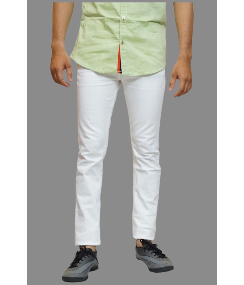     			Lawson - White Denim Slim Fit Men's Jeans ( Pack of 1 )