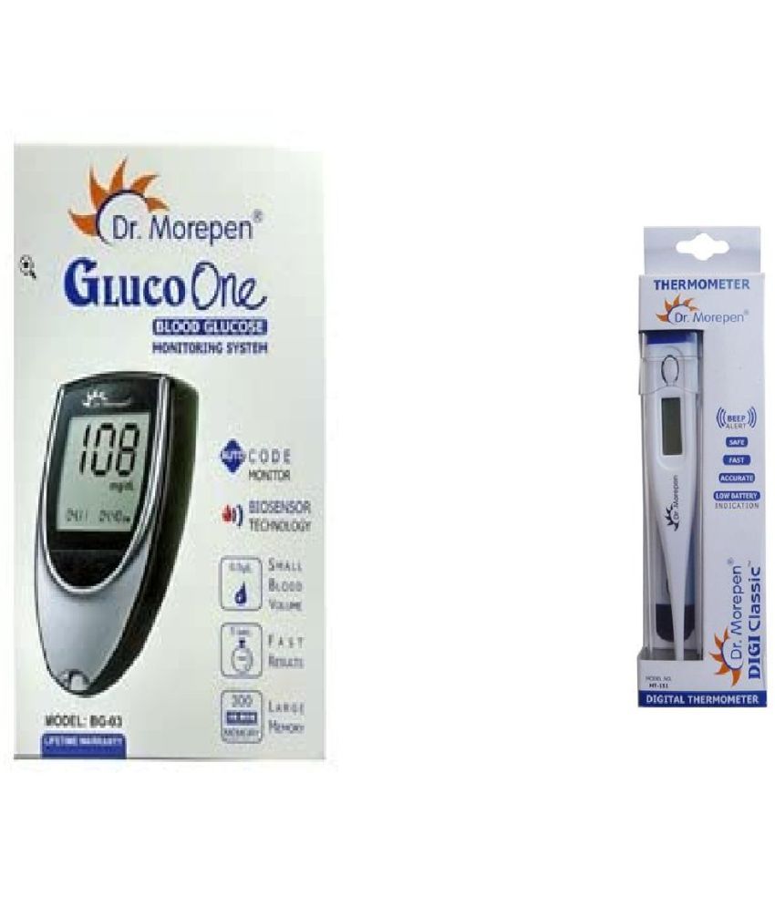     			Dr. Morepen - Blood Glucose Monitoring System with Thermometer Free