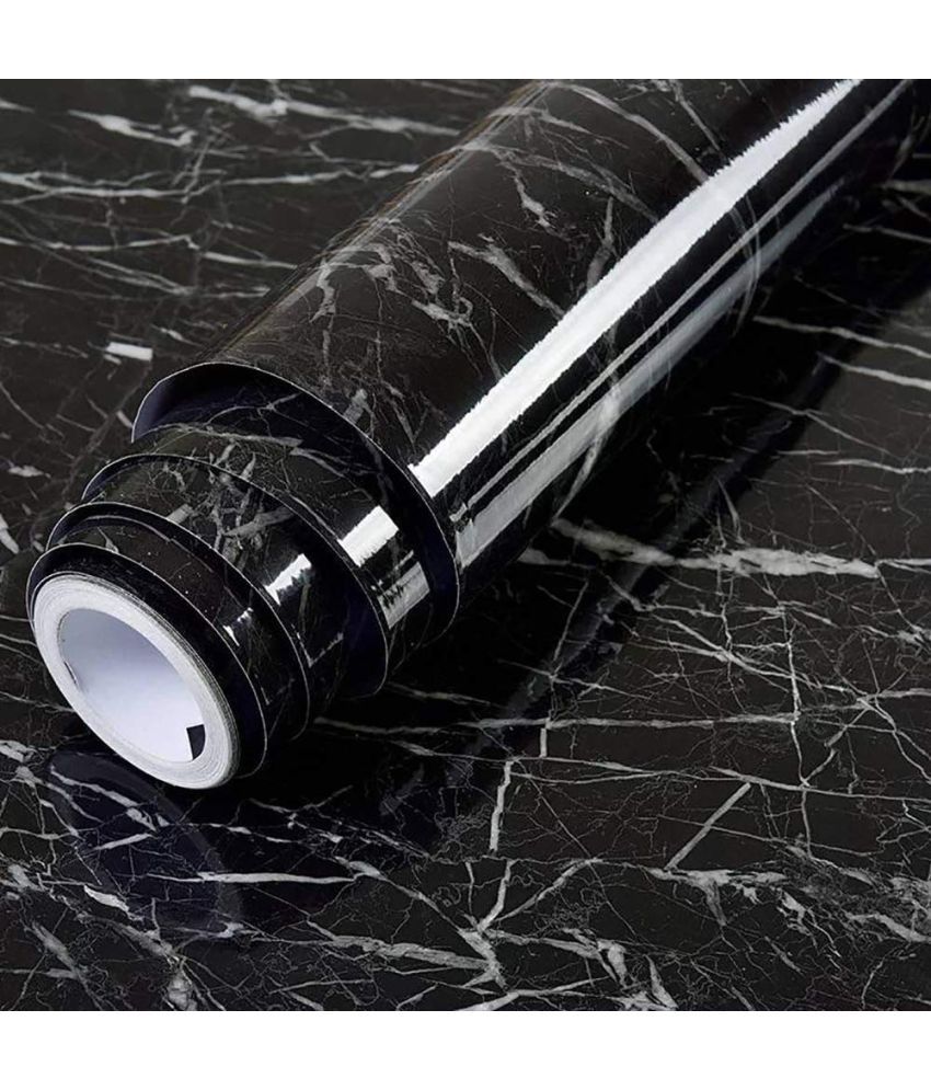     			GEEO - Black marble design for kitchen foil wallpaper, Wallpaper ( 60 x 200 ) cm ( Pack of 1 )